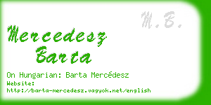 mercedesz barta business card