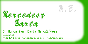 mercedesz barta business card